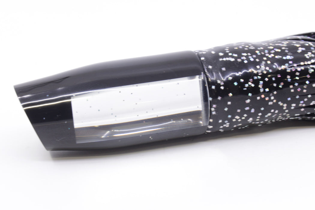 Tanigawa Lures Mirrored Black Beauty Plunger 9" 6.4oz Skirted Black/Purple