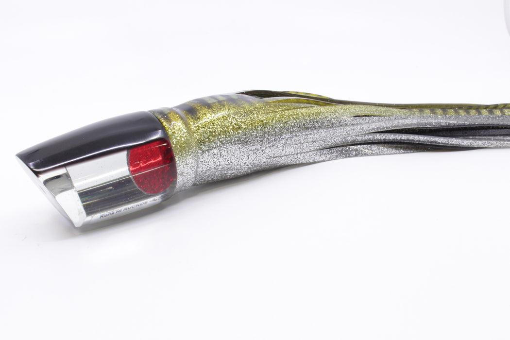 Marlin Magic Clear Mirrored Black Back Red Eyes Ruckus 12" 11oz Skirted