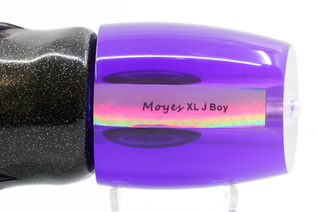 Moyes Lures Light Purple MOP Purple Back XL J-Boy Teaser 18.2oz Vinyl Black