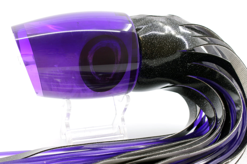 Moyes Lures Light Purple MOP Purple Back XL J-Boy Teaser 18.2oz Vinyl Black