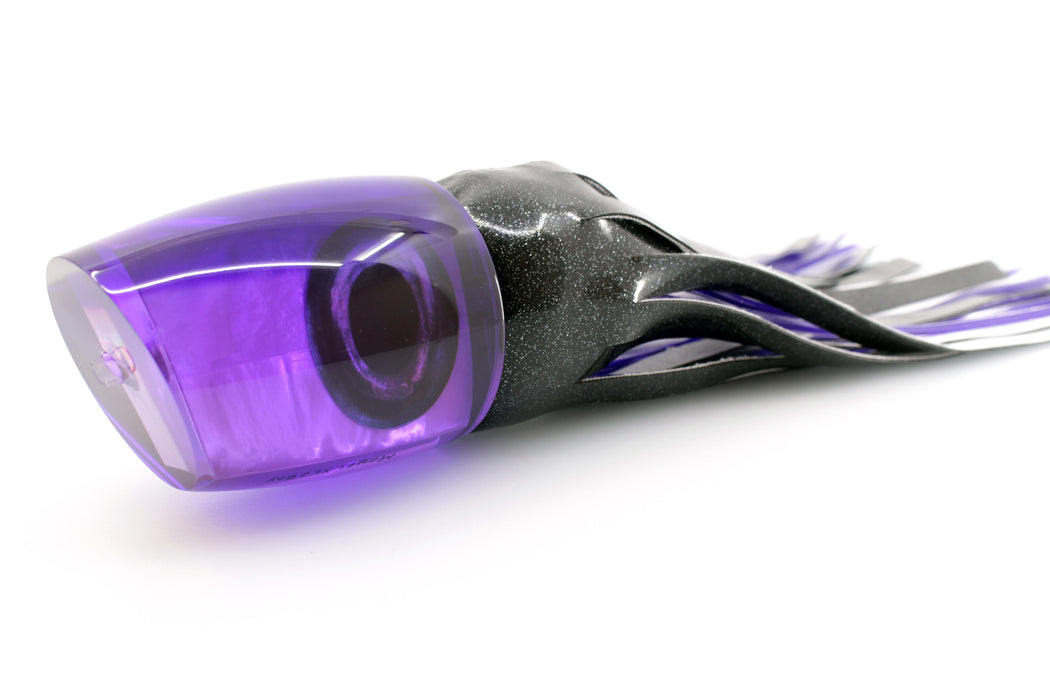 Moyes Lures Light Purple MOP Purple Back XL J-Boy Teaser 18.2oz Vinyl Black