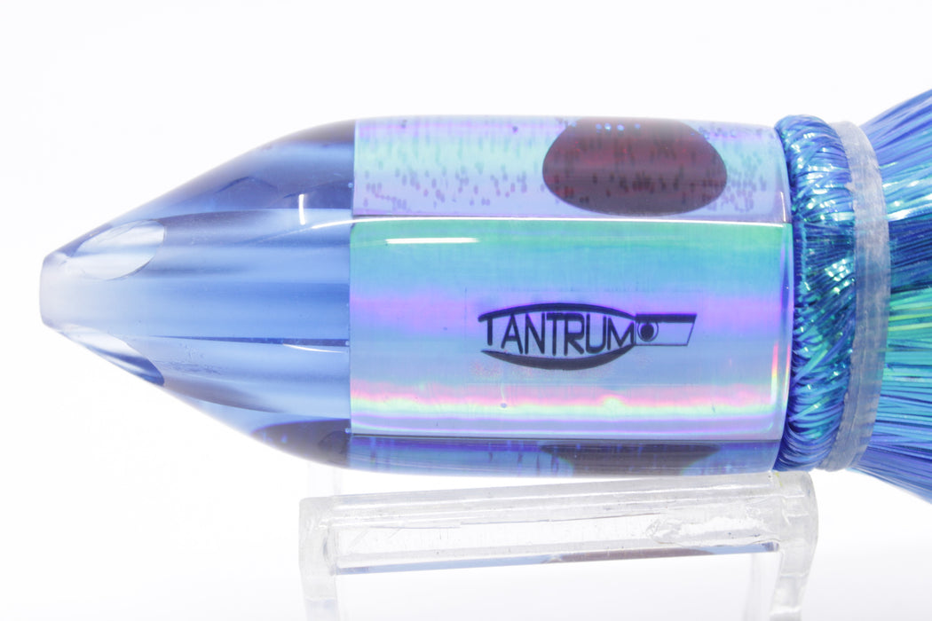 TANTRUM Lures Blue Rainbow Blue Back Medium JetPack Bullet 9" 6.4oz Strobez Blue/White