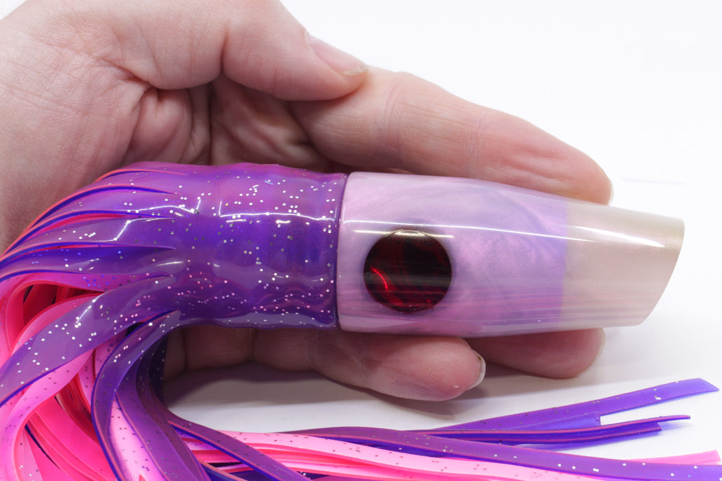 Tanigawa Lures Blueberry-Strawberry Pearl 2-Hole Slant 9"+ 9.6oz Skirted Plum/Pink