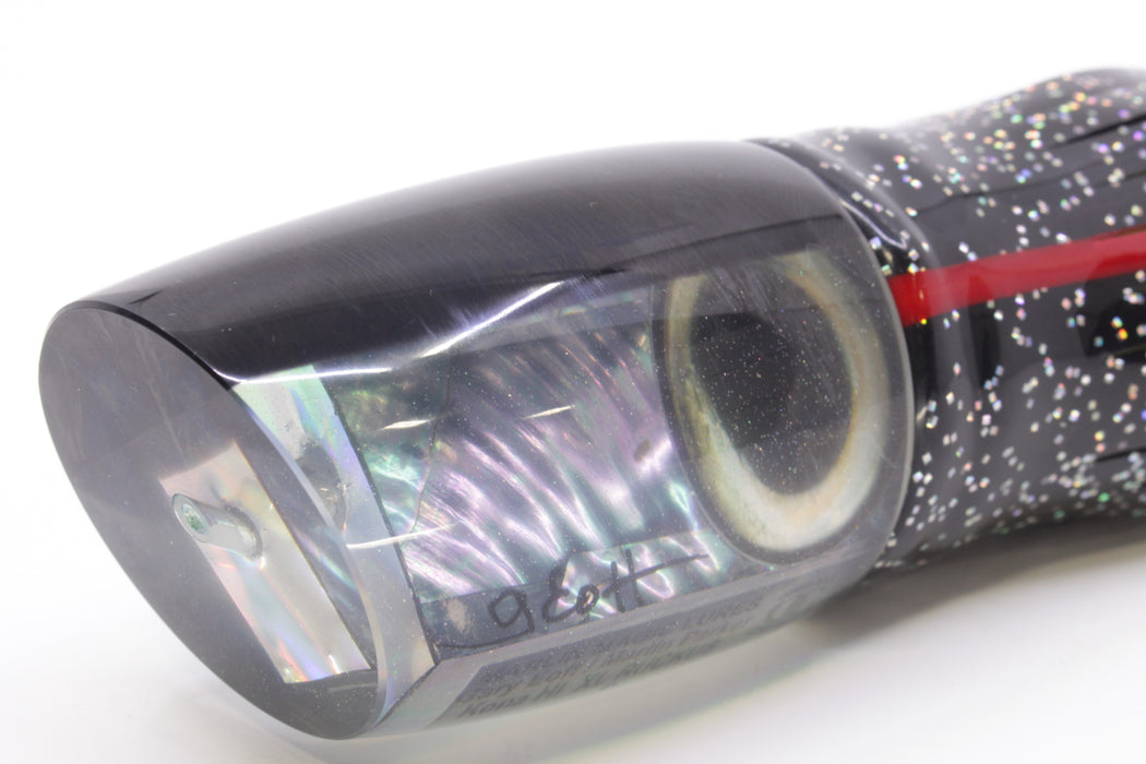 Marlin Magic Blue-Purple Abalone Black Back Taxi Eyes XL Ruckus 16" 17oz Skirted Black