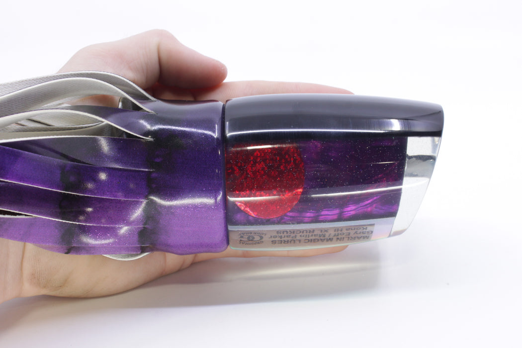 Marlin Magic Purple MOP Black Back Red Eyes XL Ruckus 16" 14oz Fire Tailz Vinyl