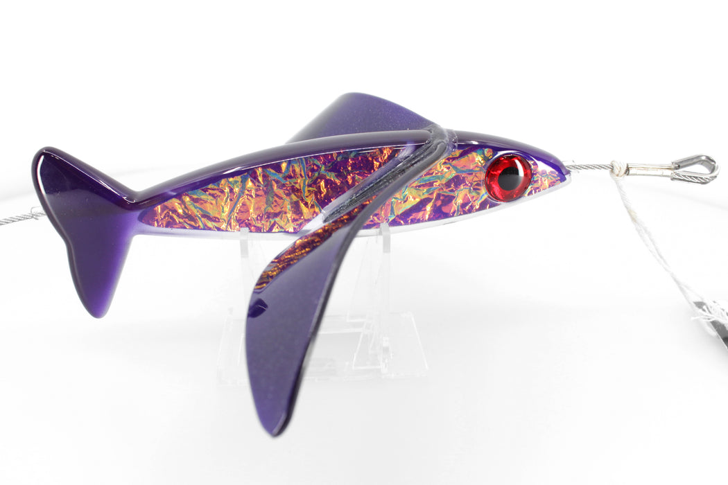 Hawaiian Malolo Bird Teaser Aku + Marlin Magic Lures 7" AP Bullet Pre-Rigged Combo