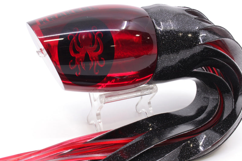 Kraken Fish Co. Red Chrome Kraken 16" 14.2oz Vinyl Black