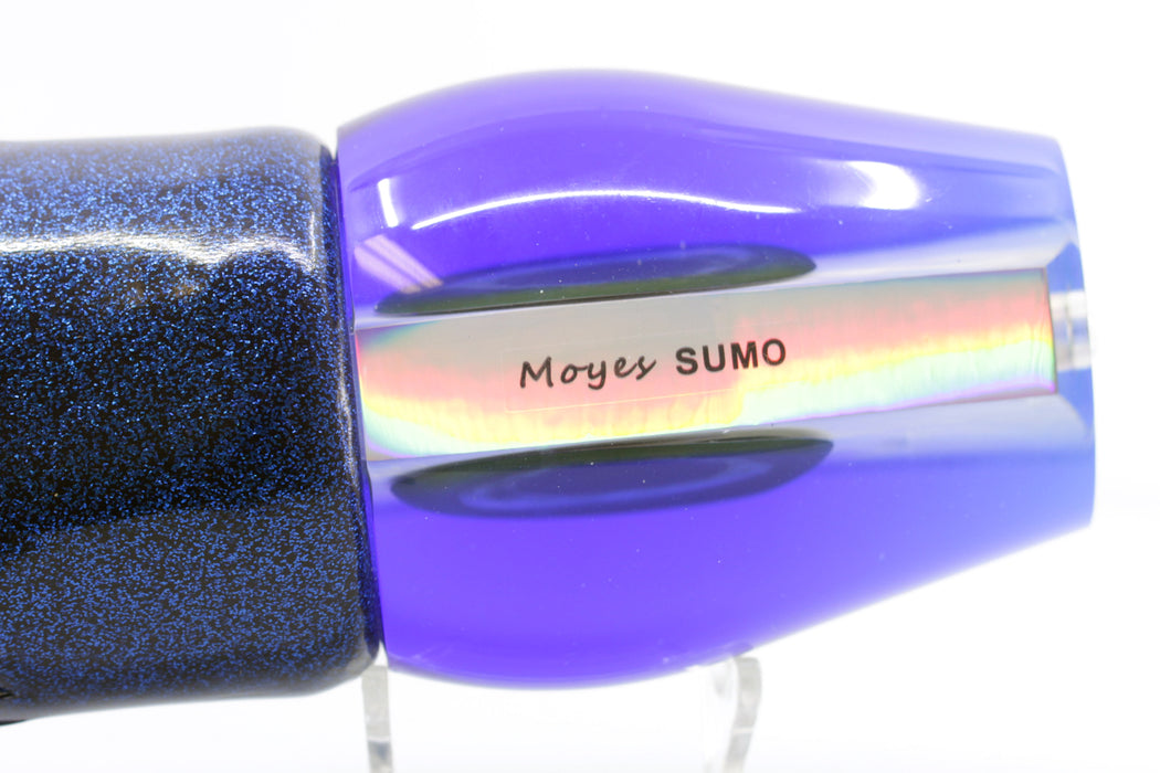 Moyes Lures White MOP Blue Back Sumo Teaser 25oz Vinyl Blue