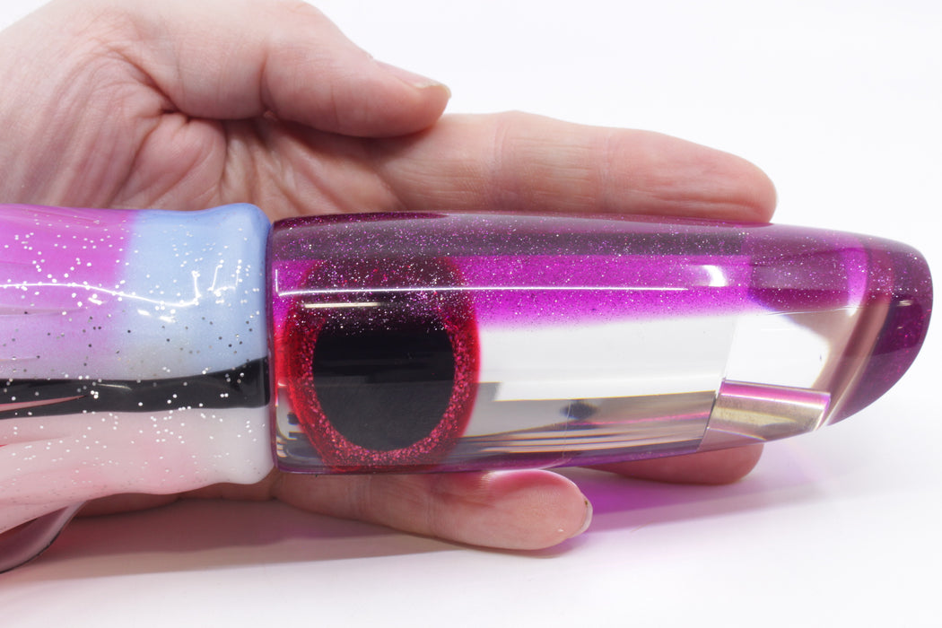 Coggin Lures Mirrored Purple Back Fat Boy Swimmer 14" 10.5oz Skirted Gay Bob