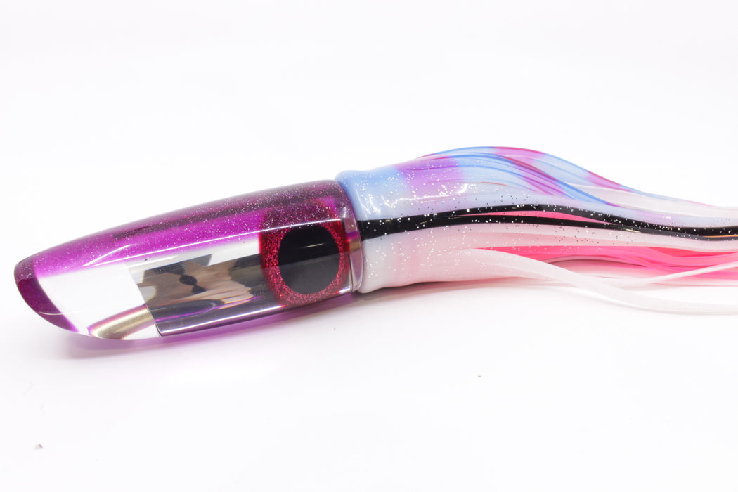 Coggin Lures Mirrored Purple Back Fat Boy Swimmer 14" 10.5oz Skirted Gay Bob