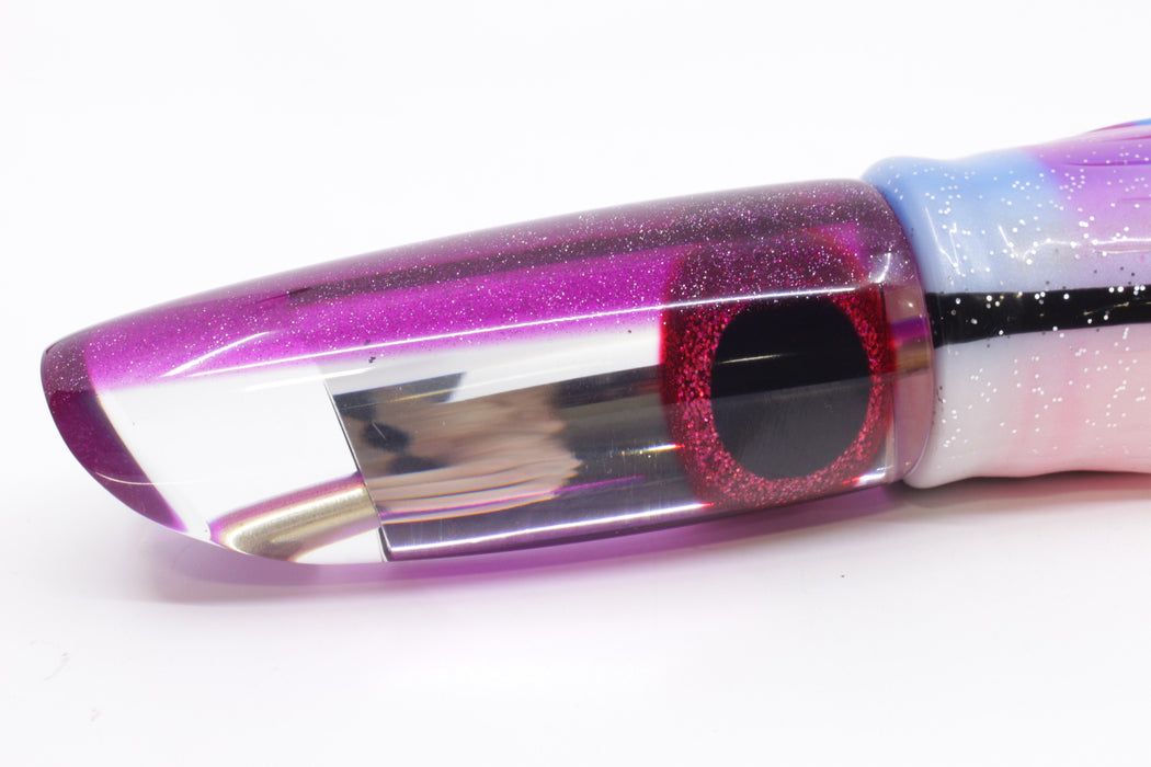 Coggin Lures Mirrored Purple Back Fat Boy Swimmer 14" 10.5oz Skirted Gay Bob