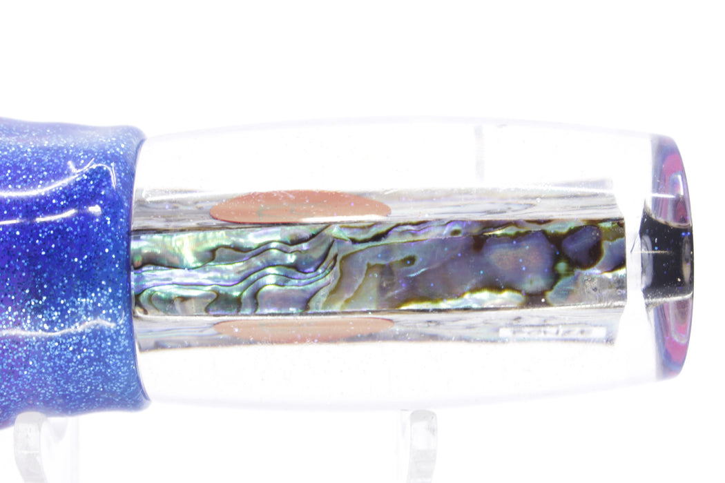 Bonze Lures Paua Shell Red Eyes BTK 10" 7oz Skirted Blue-Silver/Pink