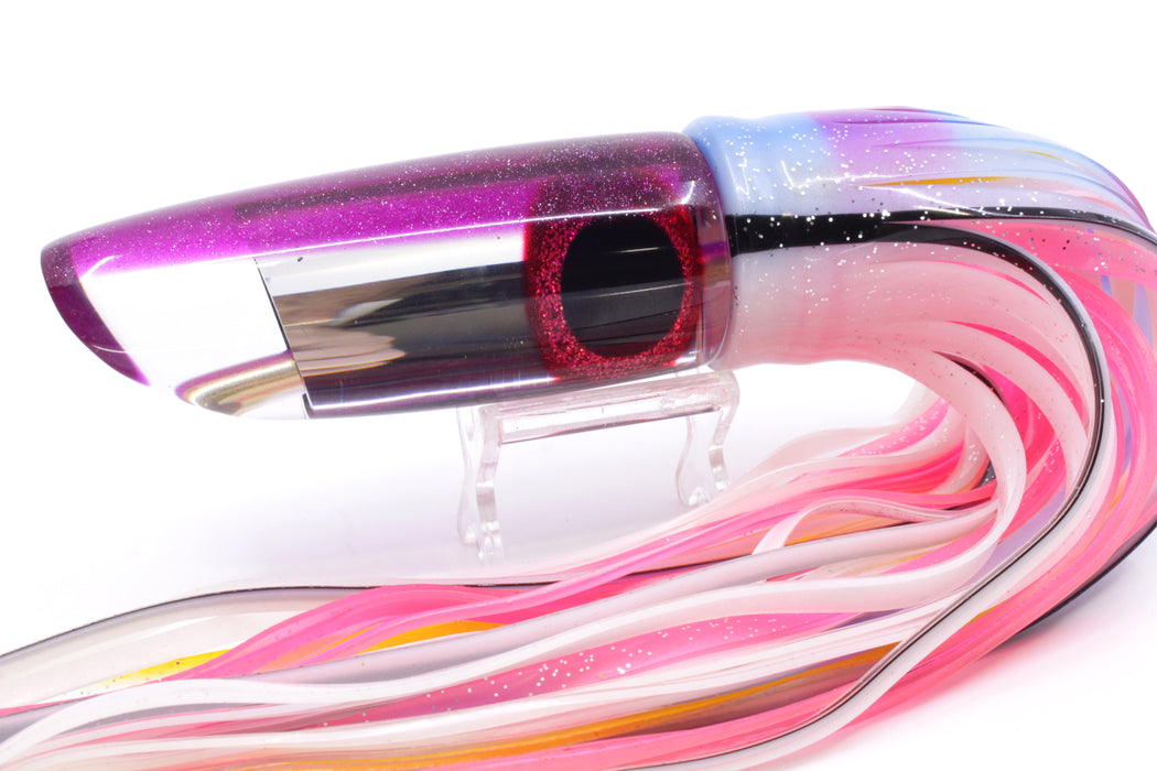 Coggin Lures Mirrored Purple Back Fat Boy Swimmer 14" 10.5oz Skirted Gay Bob