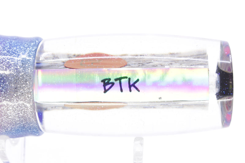 Bonze Lures Paua Shell Red Eyes BTK 10" 7oz Skirted Blue-Silver/Pink