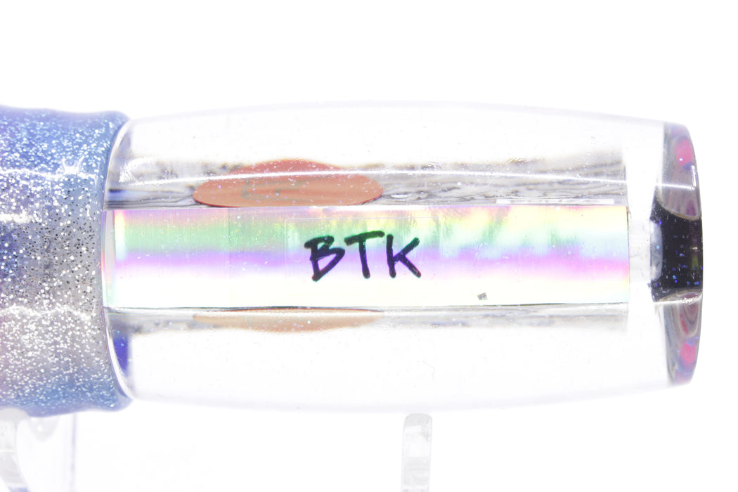 Bonze Lures Paua Shell Red Eyes BTK 10" 7oz Skirted Blue-Silver/Pink