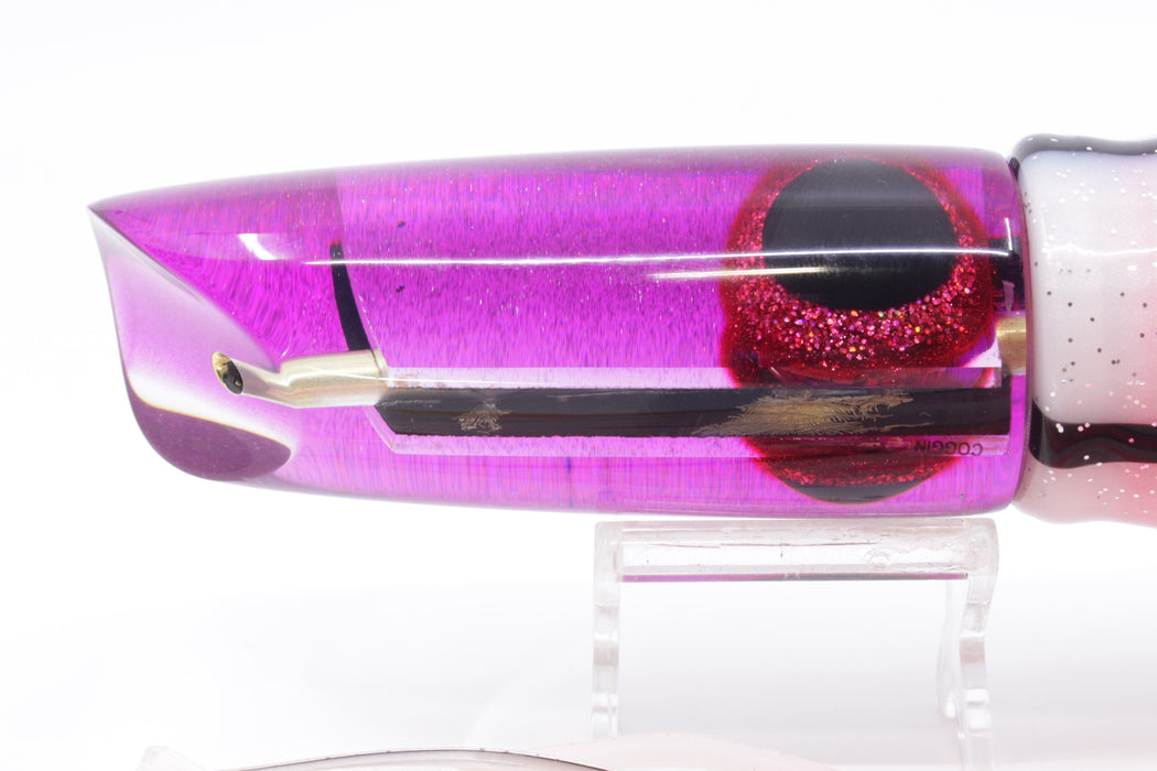 Coggin Lures Mirrored Purple Back Fat Boy Swimmer 14" 10.5oz Skirted Gay Bob