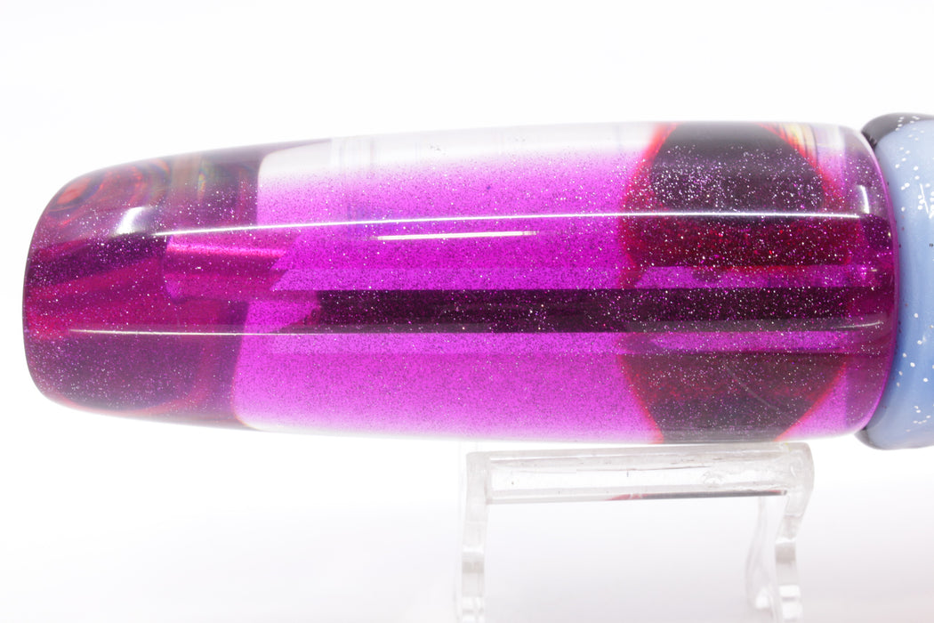 Coggin Lures Mirrored Purple Back Fat Boy Swimmer 14" 10.5oz Skirted Gay Bob