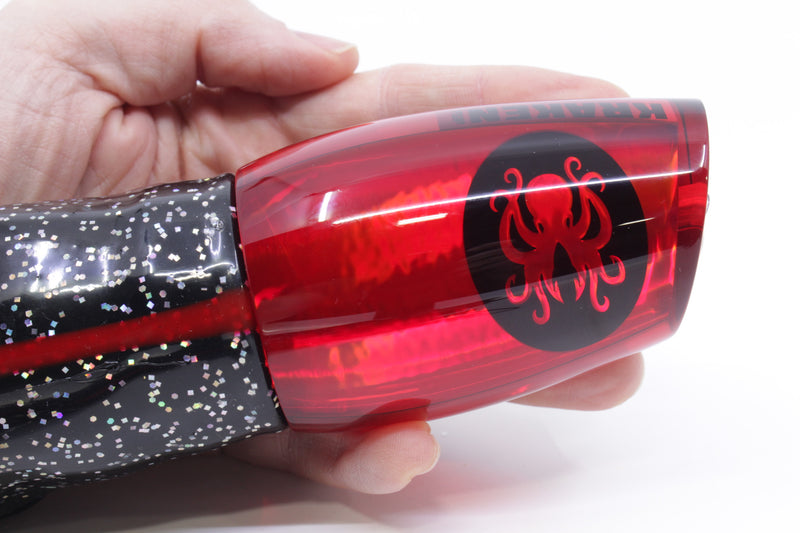 Kraken Fish Co. Red Chrome Worldcup 14" 12.8oz Skirted Black-Red