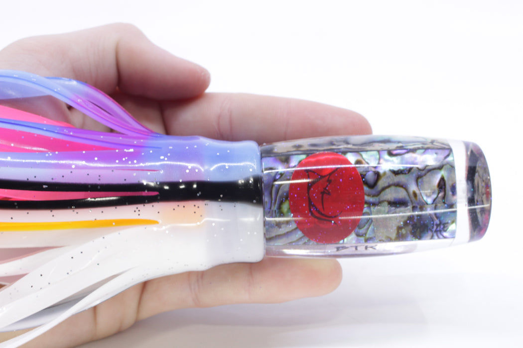 Bonze Lures Paua Shell Red Eyes BTK 10" 7oz Skirted Gay Bob