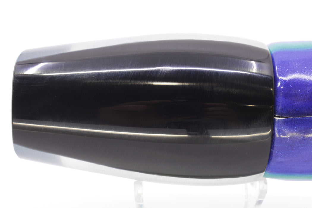 Marlin Magic Ice Blue-Akule Lava Black Back Super Digga Dog 16" 13oz FT Vinyl Blueberry