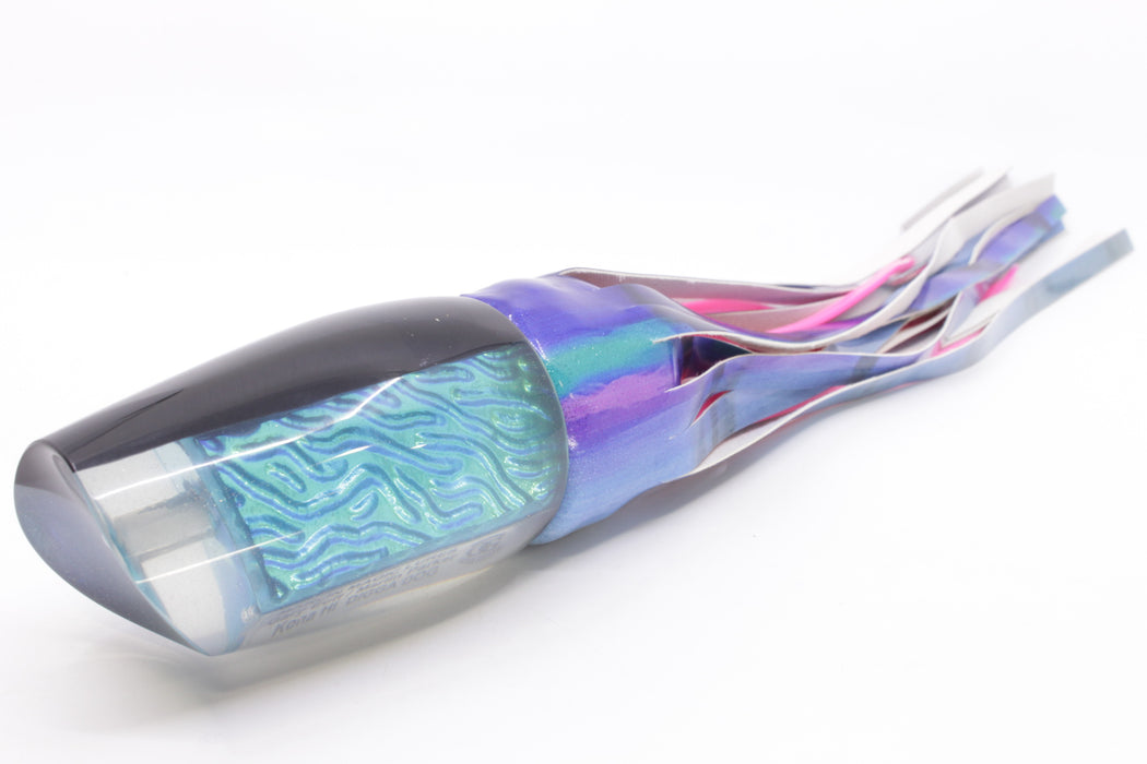 Marlin Magic Ice Blue-Akule Lava Black Back Super Digga Dog 16" 13oz FT Vinyl Blueberry