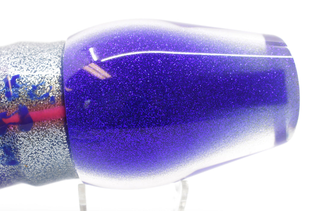 Moyes Lures Mirrored Blue Glitter Back Sumo Teaser 27oz Skirted