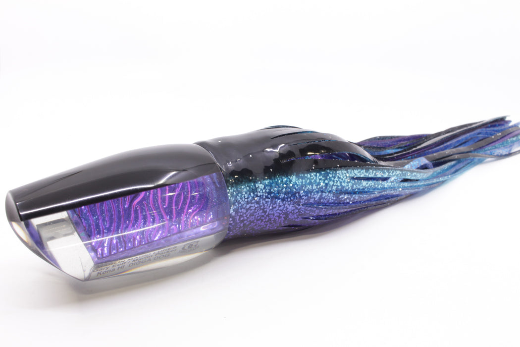 Marlin Magic Purple-Blue Lava Black Back Super Digga Dog 16" 15.5oz Skirted Black-Purple