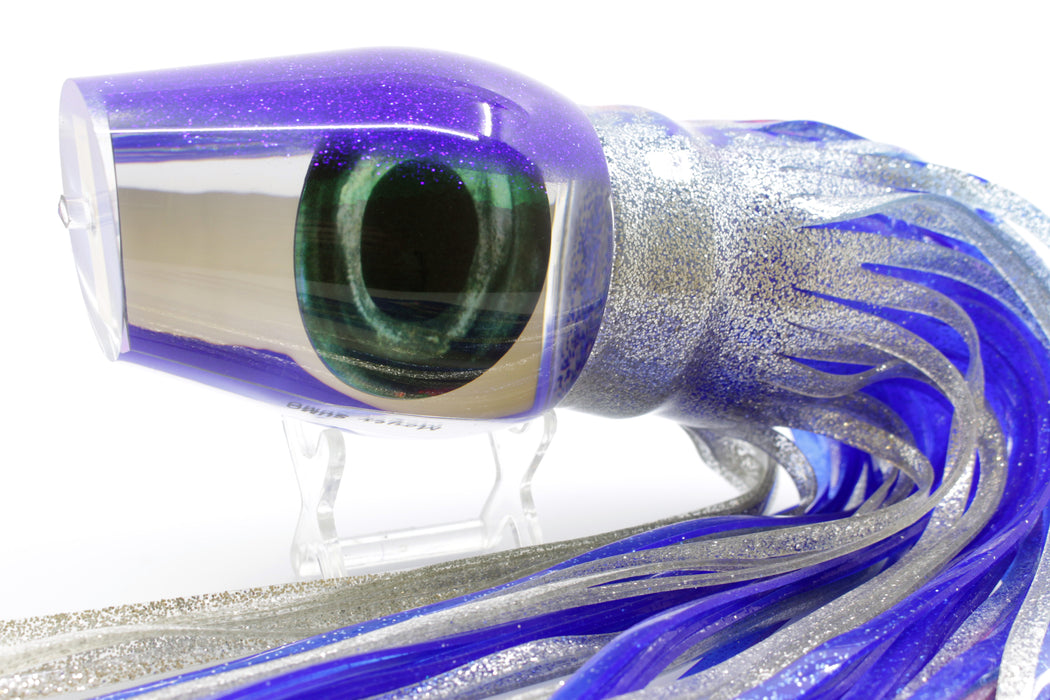 Moyes Lures Mirrored Blue Glitter Back Sumo Teaser 27oz Skirted