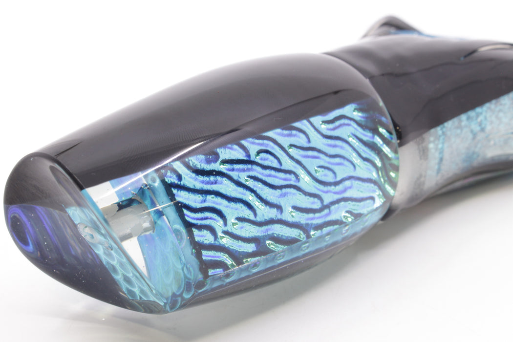 Marlin Magic Ice Blue-Akule Lava Black Back Super Digga Dog 16" 15.5oz Skirted Black Skipjack