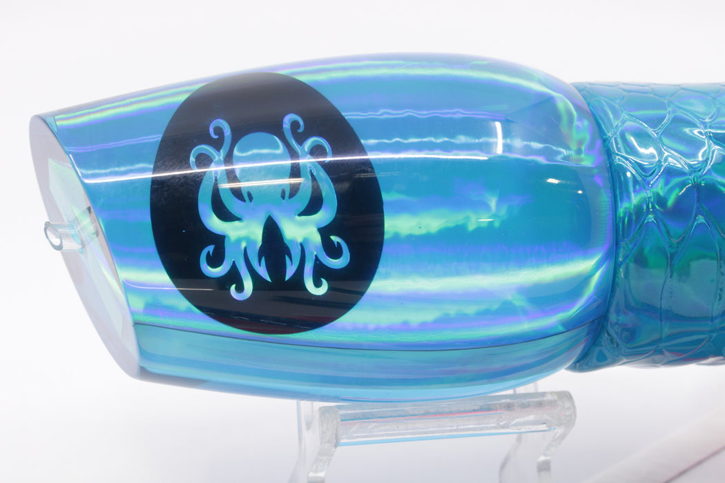 Kraken Fish Co. Ice Blue Rainbow Raptor 16" 14.3oz Vinyl Turquoise Scale