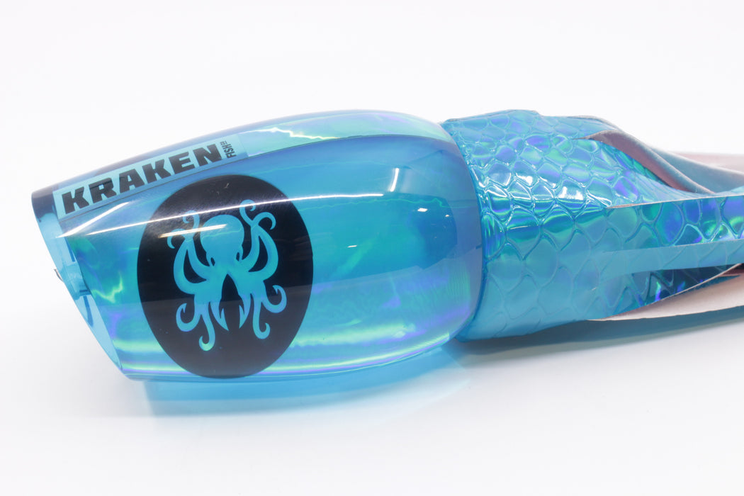 Kraken Fish Co. Ice Blue Rainbow Raptor 16" 14.3oz Vinyl Turquoise Scale
