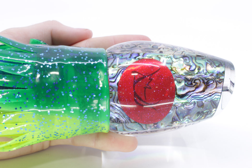 Bonze Lures Paua Shell Sugar Daddy 14" 17.5oz Skirted Mahi