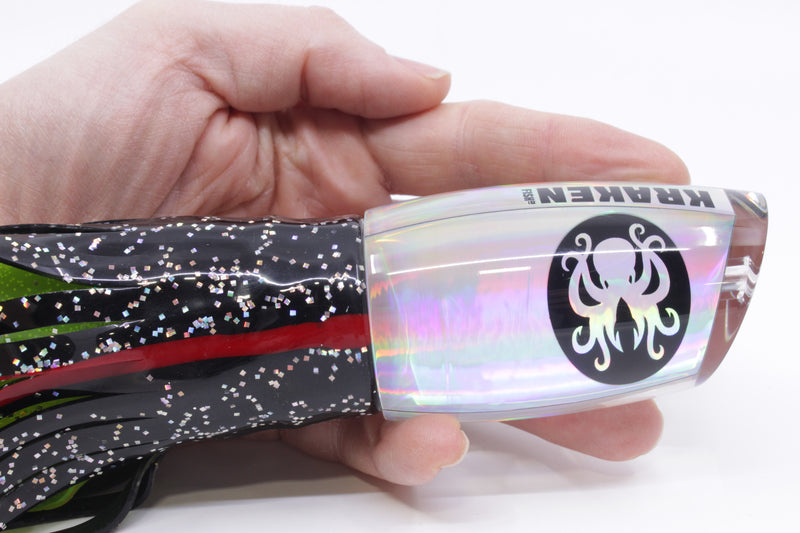 Kraken Fish Co. Silver Rainbow Mayhem 12" 11oz Skirted Black/Rainbow