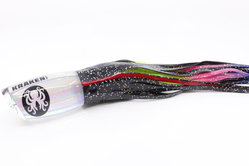 Kraken Fish Co. Silver Rainbow Mayhem 12" 11oz Skirted Black/Rainbow