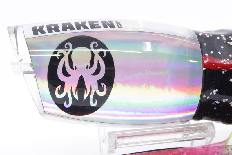Kraken Fish Co. Silver Rainbow Mayhem 12" 11oz Skirted Black/Rainbow