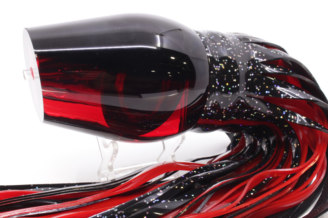 Moyes Lures Red Mirrored Black Back Sumo Teaser 27oz Skirted Black/Red