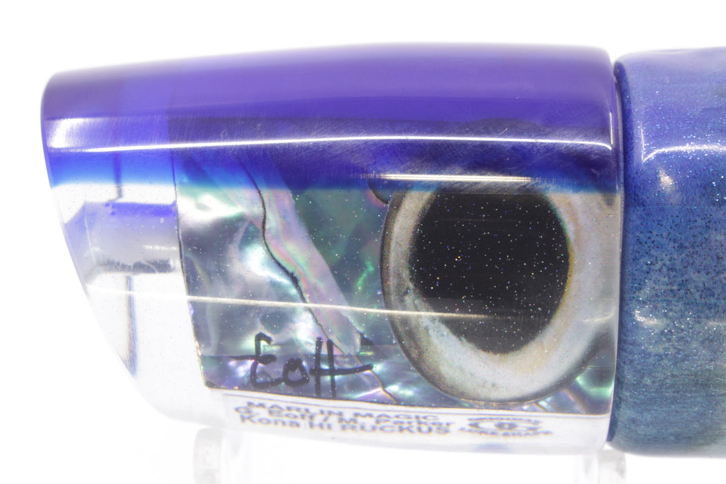 Marlin Magic Blue-Purple Abalone Blue Back Ruckus 12" 9oz Fire Tailz Vinyl Aku Revisited