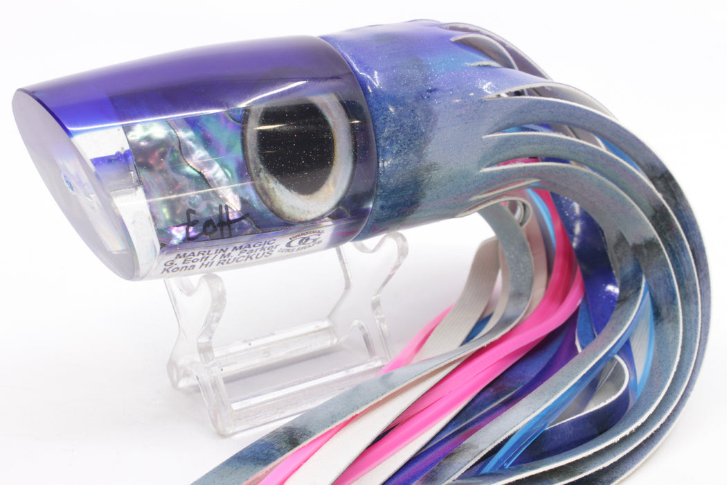 Marlin Magic Blue-Purple Abalone Blue Back Ruckus 12" 9oz Fire Tailz Vinyl Aku Revisited