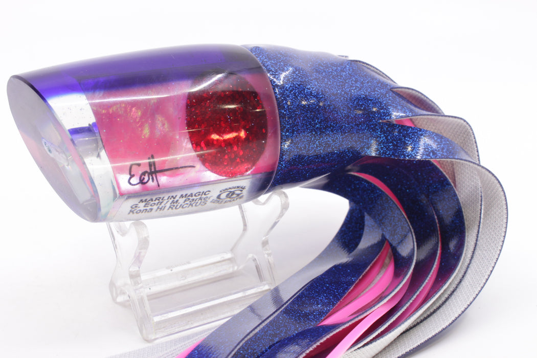 Marlin Magic Pink MOP Blue Back Red Eyes Ruckus 12" 9oz Vinyl Blue-Pink