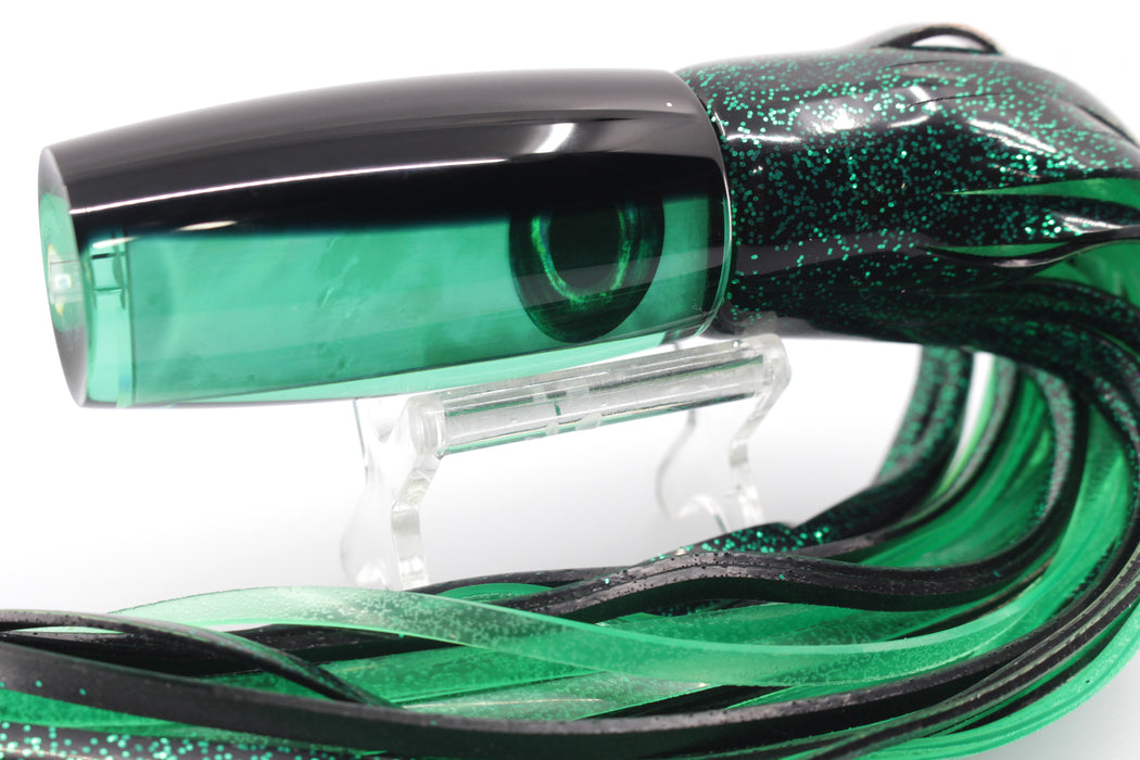 Moyes Lures Green MOP Black Back Medium Shotgun 10" 6.2oz Skirted Mean Joe Green