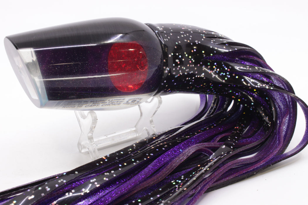 Marlin Magic Purple MOP Black Back Captain's Choice 14" 12.5oz Skirted Black/Purple