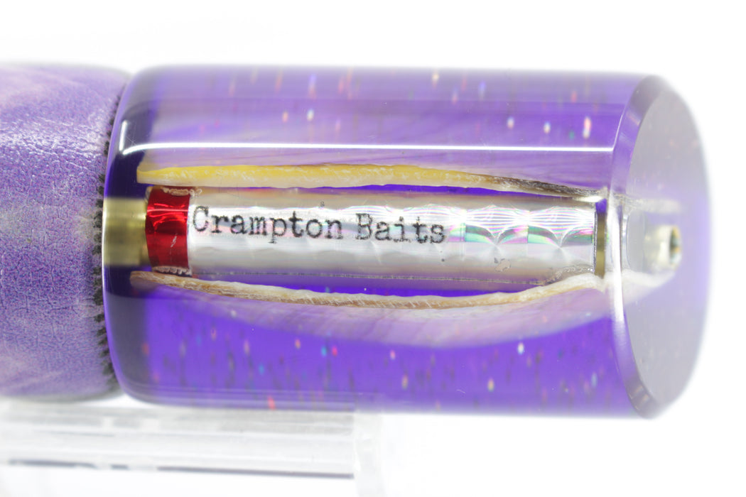 Crampton Baits Real Brown MOP Purple Back 1/4 Tonner 12" 6oz ALV Purple Skipjack