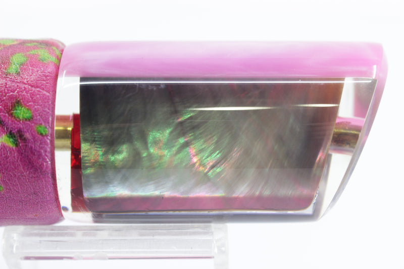 Crampton Baits Real Tahitian MOP Pink Back 1/4 Tonner 12" 6oz ALV Pink Mahi