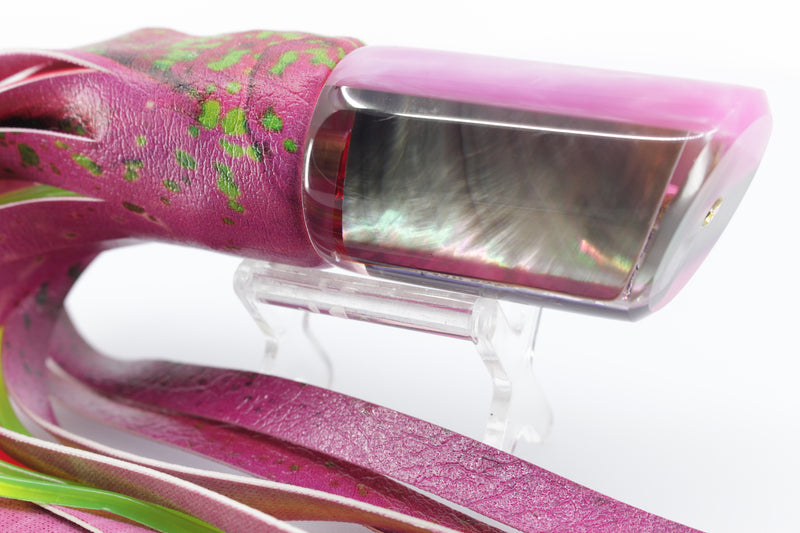 Crampton Baits Real Tahitian MOP Pink Back 1/4 Tonner 12" 6oz ALV Pink Mahi