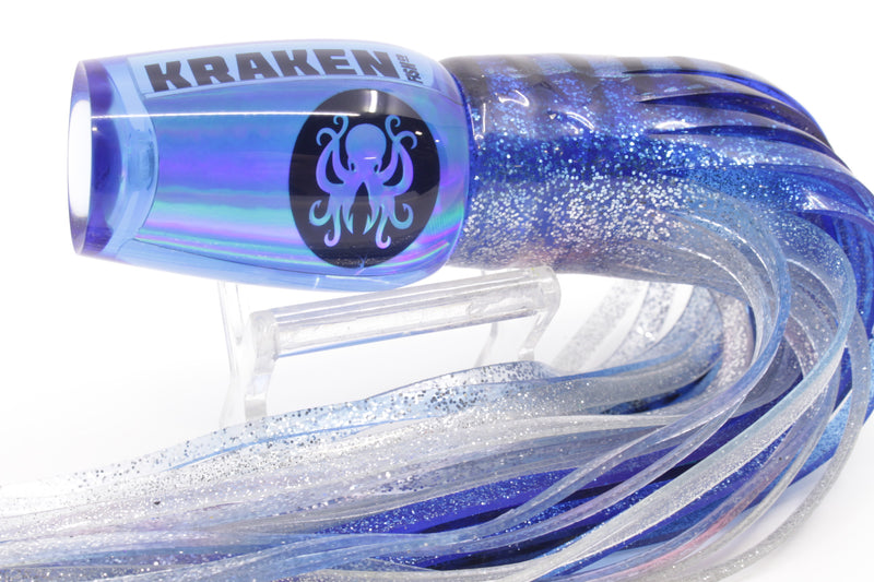 Kraken Fish Co. Blue Rainbow Hollow Point 9" 4oz Skirted Blue Aurora