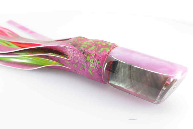 Crampton Baits Real Tahitian MOP Pink Back 1/4 Tonner 12" 6oz ALV Pink Mahi