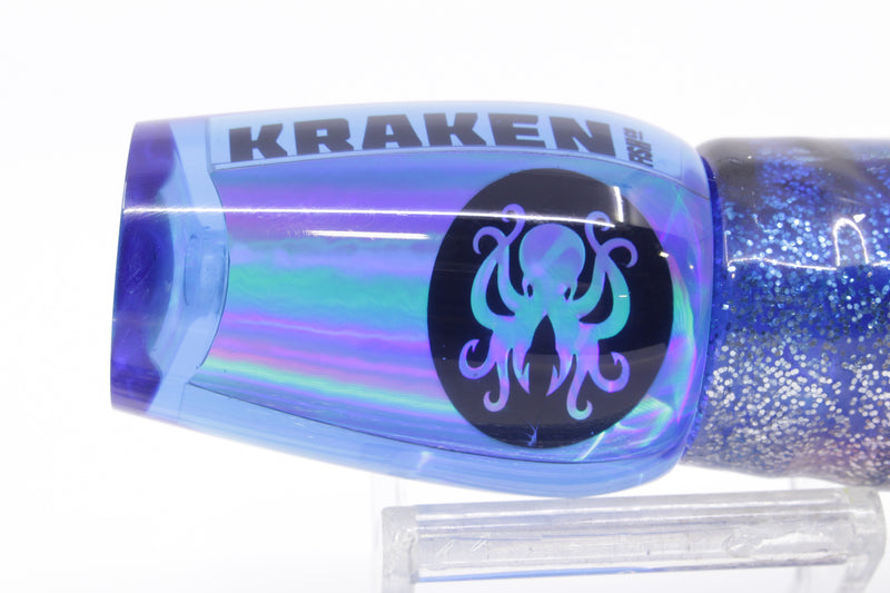 Kraken Fish Co. Blue Rainbow Hollow Point 9" 4oz Skirted Blue Aurora