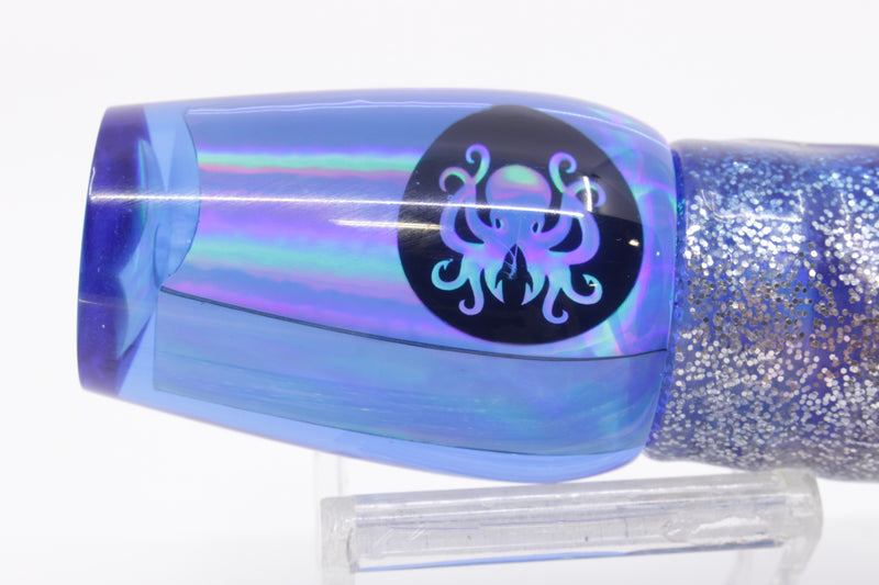 Kraken Fish Co. Blue Rainbow Hollow Point 9" 4oz Skirted Blue Aurora