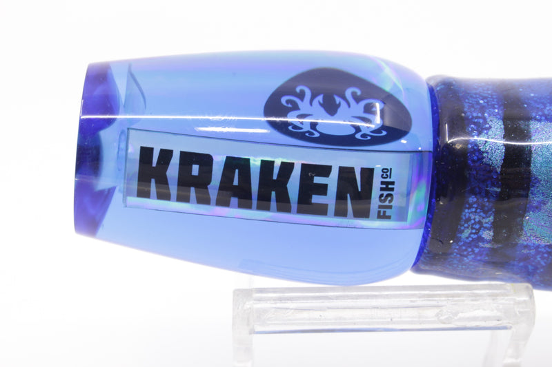 Kraken Fish Co. Blue Rainbow Hollow Point 9" 4oz Skirted Blue Aurora