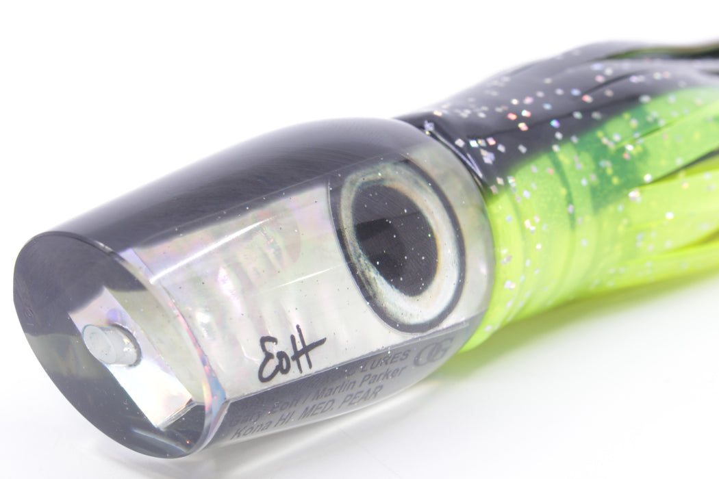 Marlin Magic White Awabi Black Back Medium Pear 10" 8.2oz Skirted Magic Johnson